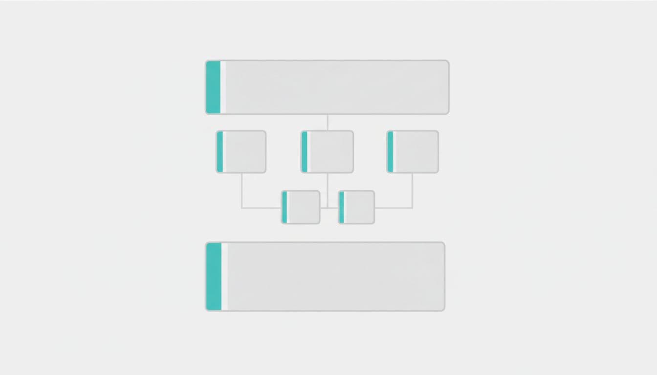 A detailed document layout template for Generative Engine Optimization, showing structured content blocks for AI extraction and user experience.